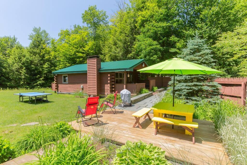 Bluestone Log Cabin Villa Margaretville Exterior foto